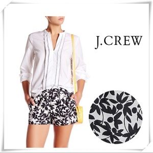 J. Crew Black and White Patterned Shorts